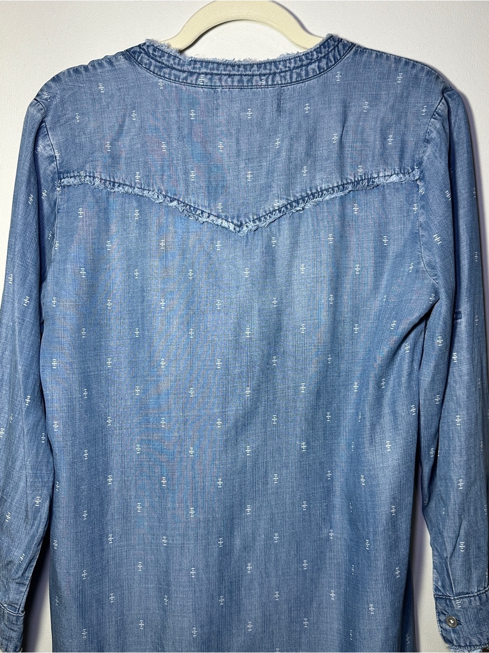 Cloth & Stone MaryLou Chambray Shirt Dress size Small Petite - Picture 11 of 11